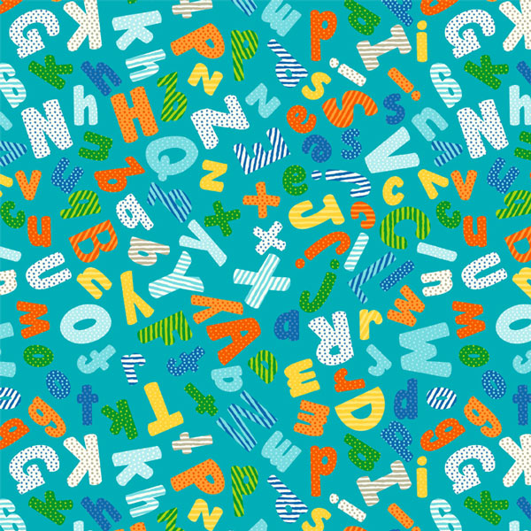 A is for Alligator Alphabet Toss Teal