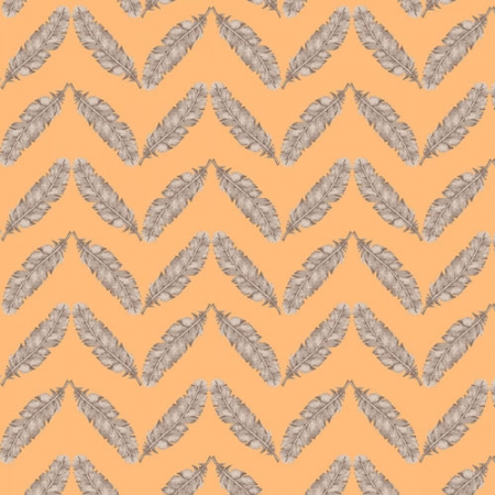 Fresh & Fab Feathered Herringbone Peach