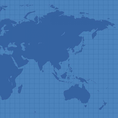 Our World Map Blue