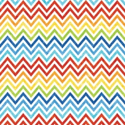 Stonehenge Rainbow Coordinates Chevron Print