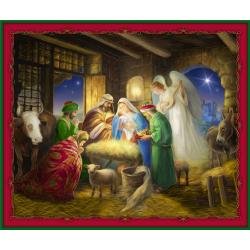 Born Is The King Nativity Panel