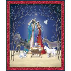 Christ Is Born Nativity Panel