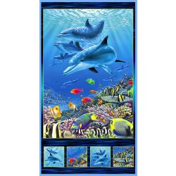 Under the Sea Dolphin Panel