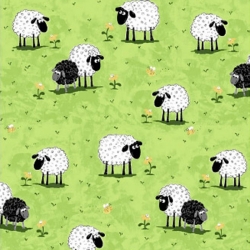 Susybee Sheep on Green Grass