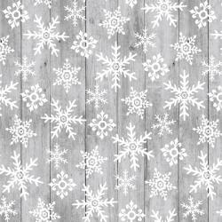 Snow Place Like Home Snowflakes on Gray