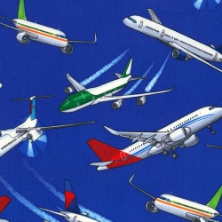 Airliners on Royal Blue